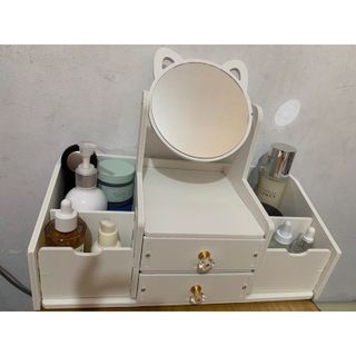 Kệ/Tủ Đựng Mỹ Phẩm Kèm Gương (2 Ngăn Kéo + 4 Hộc)