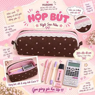 HỘP BÚT COTTON PHỐI REN – XINH XẮN & TIỆN LỢI 20x8x8