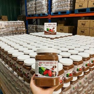 Bột Cacao Nguyên Chất, Ca Cao ĐakLak, Thơm Ngon Dinh Dưỡng Hộp 500g