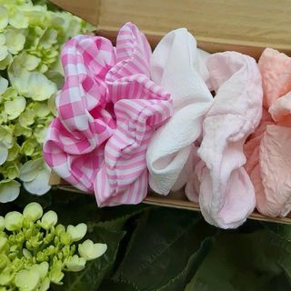 Combo 5 cái cột tóc Scrunchies xinh xắn bồng bềnh