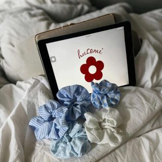 Combo 5 cái cột tóc Scrunchies xinh xắn bồng bềnh