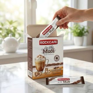 Sỉ Cà Phê Muối Rock Cafe Hộp Giấy - Thùng 24 Hộp (Hộp 10 gói x 20g)