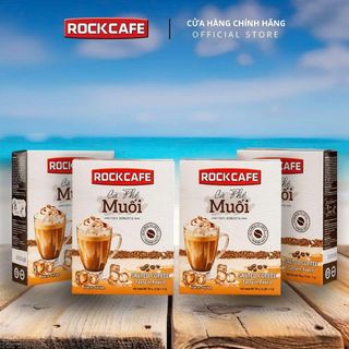 Sỉ Cà Phê Muối Rock Cafe Hộp Giấy - Thùng 24 Hộp (Hộp 10 gói x 20g)