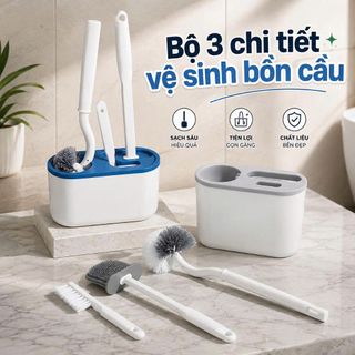 BỘ CHỔI CỌ TOILET 3IN1 KÈM HỘP (T40)