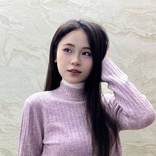 Áo len bo cổ trụ viền trắng tay dài-AL01