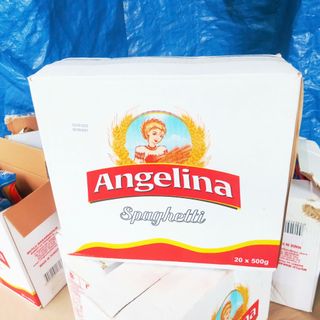 Mỳ Spaghetti, nhãn hiệu Angelina, 500 g/gói, xuất xứ Thổ Nhĩ Kỳ