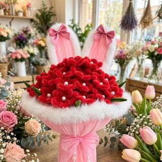 bó hoa kẽm size to - cao 30cm