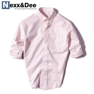 Áo sơ mi nam kẻ sọc vải Oxford tay dài ND