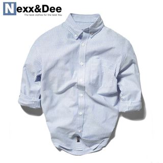 Áo sơ mi nam kẻ sọc vải Oxford tay dài ND
