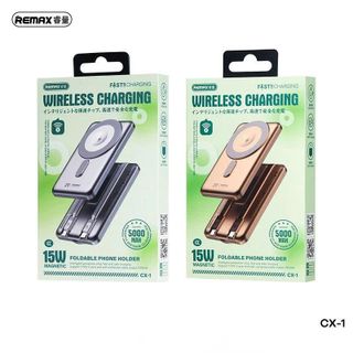 PIN DỰ PHÒNG REMAX CX-1 (CX1) DUNG LƯỢNG 5.000MAH HỖ TRỢ SẠC KHÔNG DÂY