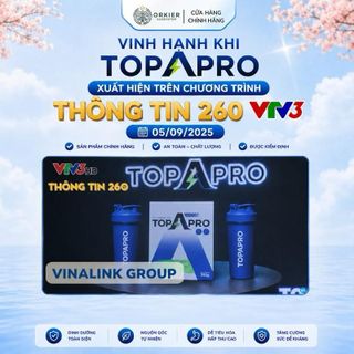 [Vui Trung Thu] TopAPro - Sữa Bột Protein Thực Vật Cho Người Tập Gym, Thể Thao, Người Ăn Kiêng Và Cả Gia Đình 14 Gói/Hộp