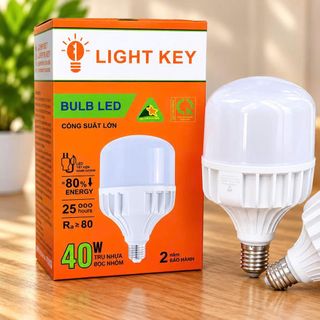 BÓNG ĐÈN LED TRỤ NHUÔM LIGHT KEY 40w (T30)