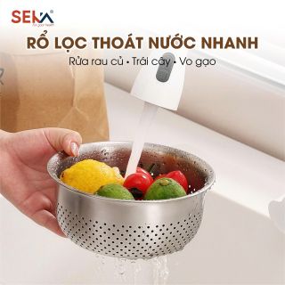 BỘ THỐ VÀ RỔ INOX SKM25L