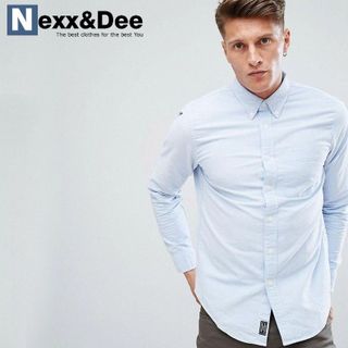 Áo sơ mi nam vải oxford tay dài không túi ND