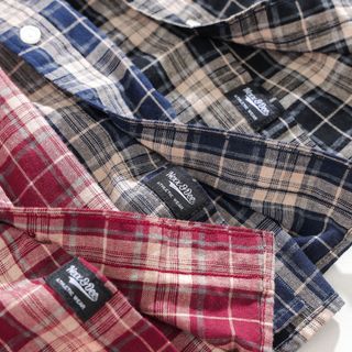Áo sơ mi nam caro vải oxford tay dài ND