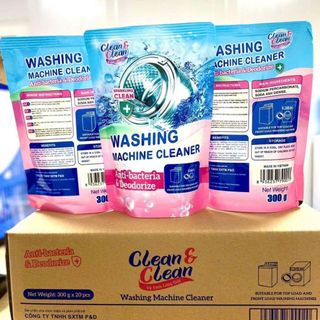 BỘT TẨY LỒNG MÁY GIẶT CLEAN & CLEAN Gói 300gr (T20)