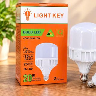 BÓNG ĐÈN LED TRỤ NHUÔM LIGHT KEY 20w (T50)