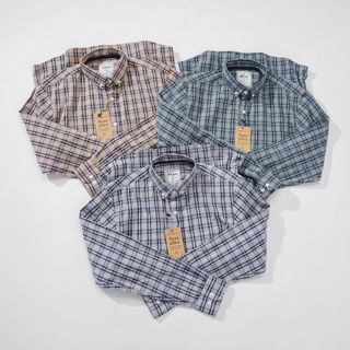 Áo sơ mi nam caro vải oxford tay dài cao cấp ND