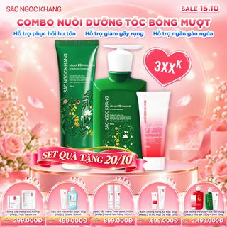 COMBO DẦU GỘI 26 THẢO DƯỢC [350G] + DẦU XẢ 26 THẢO DƯỢC [200G] TẶNG 1 TRONG 2
