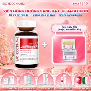 Viên Uống Dưỡng Trắng Vượt Trội Whitening Plus [Hộp 60 viên] KÈM QUÀ TẶNG
