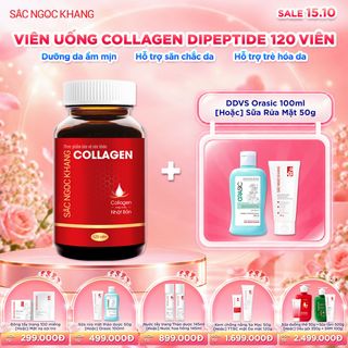 Viên Uống Collagen Dipeptide Sắc Ngọc Khang [Hộp 120 Viên] KÈM QUÀ TẶNG