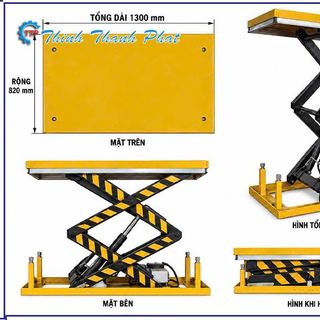 BÀN NÂNG THỦY LỰC DGS1000 (HÀNG NHẬP KHẨU) - TẢI TRỌNG 1000KG