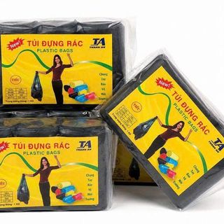 SET 3 TÚI ĐỰNG RÁC MÀU ĐEN 1kg Size TRUNG (T25)