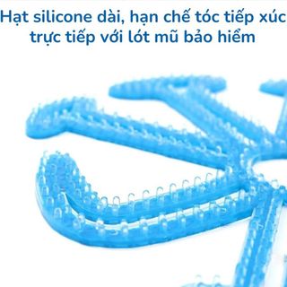 Lót nón bảo hiểm giá sỉ Silicon Massage chống nóng, chống xẹp tóc, thông thoáng làm mát, chăm sóc bảo vệ da đầu