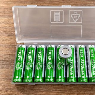 PIN SẠC Li-ion 18650 4.2V TIGER ĐẦU BẰNG (H10)