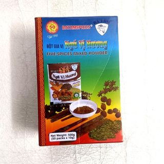 Bột Gia Vị Ngũ vị Hương ( Húng Lìu ) Bà Tám ( Ông Tám Chà ) gói 10g hộp 50 gói