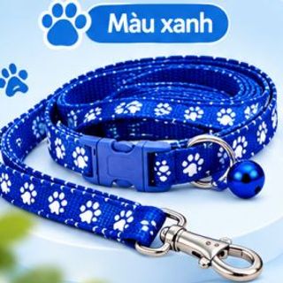 Dây dắt chó mèo kèm vòng cổ có chuông GIMARS
