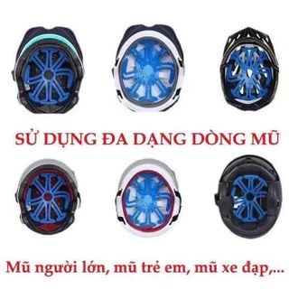 Lót nón bảo hiểm giá sỉ Silicon Massage chống nóng, chống xẹp tóc, thông thoáng làm mát, chăm sóc bảo vệ da đầu