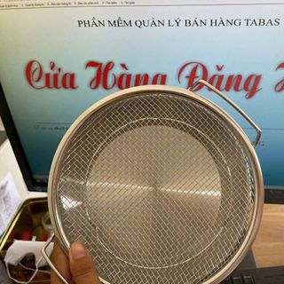 Set Khay Kèm Vỉ Lưới Lọc Dầu Inox 22cm (THÙNG 200C)