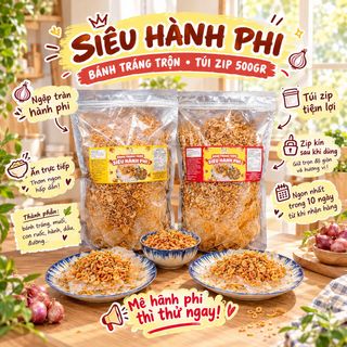 🔥 BÁNH TRÁNG TRỘN SIÊU HÀNH PHI 500GR, HỘI ĂN VẶT ƯA HÀNH PHI ĐỪNG BỎ LỠ!