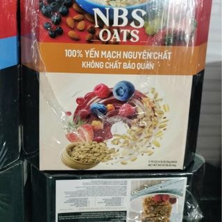 [MẪU MỚI DATE 2027] Yến Mạch NBS Oats Úc Cán Dẹp - Thùng 4 Kg