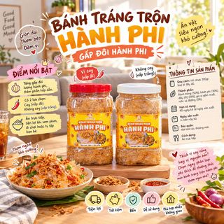 BÁNH TRÁNG TRỘN HÀNH PHI 300GR – GẤP ĐÔI HÀNH PHI, TEAM ĂN VẶT KHÓ LÒNG BỎ QUA!