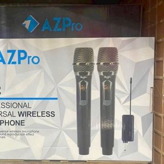 Bộ 2 Mic Karaoke Đa Năng Không Dây AZPro AZ-222 Giá sỉ