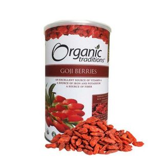 [ Date T12/2027]Hạt Kỷ Tử Hữu Cơ Organic Traditions Goji Berries 454g – Tem Nổi Mẫu Mới