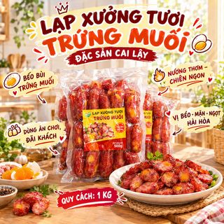 🧡 LẠP XƯỞNG TƯƠI TRỨNG MUỐI 1KG – ĐẶC SẢN MIỀN TÂY NGON LẠ MIỆNG!
