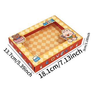 HỘP QUÀ VUÔNG KÍNH NGĂN KÉO  (18.1x13.7)cm