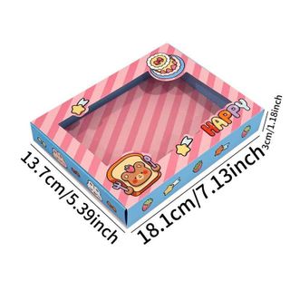 HỘP QUÀ VUÔNG KÍNH NGĂN KÉO  (18.1x13.7)cm