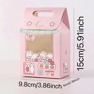 TÚI QUÀ KÍNH CÓ NẮP  (9.8x15)cm