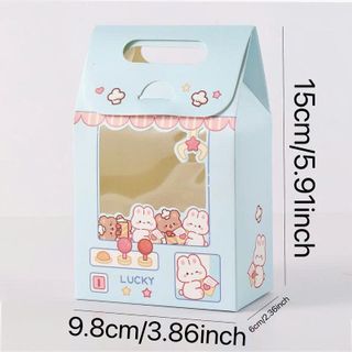 TÚI QUÀ KÍNH CÓ NẮP  (9.8x15)cm