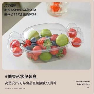 HỘP NHỰA HÌNH VIÊN KẸO  (21x10)cm