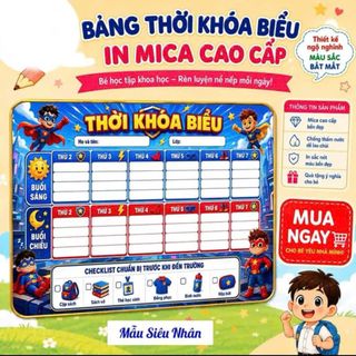 BẢNG MIKA THỜI KHOÁ BIỂU