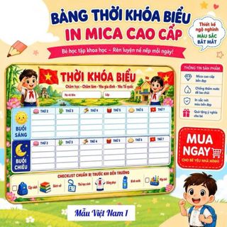BẢNG MIKA THỜI KHOÁ BIỂU