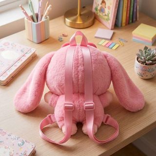 🧸 BALO NHỒI BÔNG BABY THREE NƠ ĐỎ – MẪU XINH CHO TEAM MÊ ĐỒ ĐÁNG YÊU!