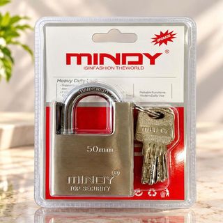 Ổ KHOÁ CHỐNG CẮT MINDY 50MM CHÌA MUỖNG (GIỮ CHÌA)