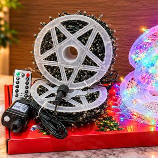 DÂY ĐÈN CHỚP RỄ CÂY 50m ĐỦ MÀU - 1500 LED SIÊU SÁNG (T10)