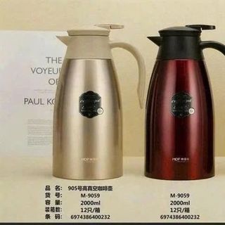 ÂGN Ấm Giữ Nhiệt MDF "9059" 2000ML Inox( THÙNG 12C )